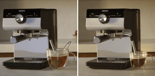 Krups - Pákový kávovar na dva hrnky AUTHENTIC 1450W/230V šedá