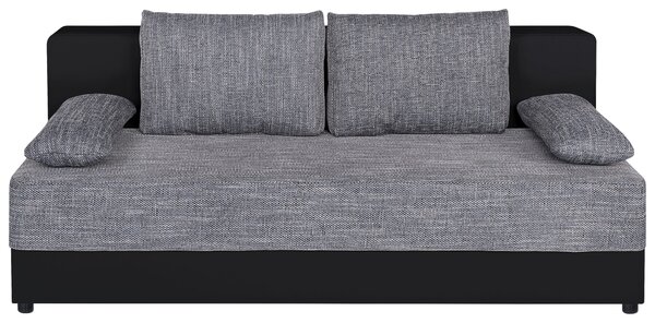 ROZKLÁDACÍ POHOVKA, textil, kompozitní dřevo, šedá, černá P & B - Rozkládací pohovky, Online Only