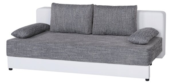 ROZKLÁDACÍ POHOVKA, textil, kompozitní dřevo, šedá, bílá P & B - Rozkládací pohovky, Online Only