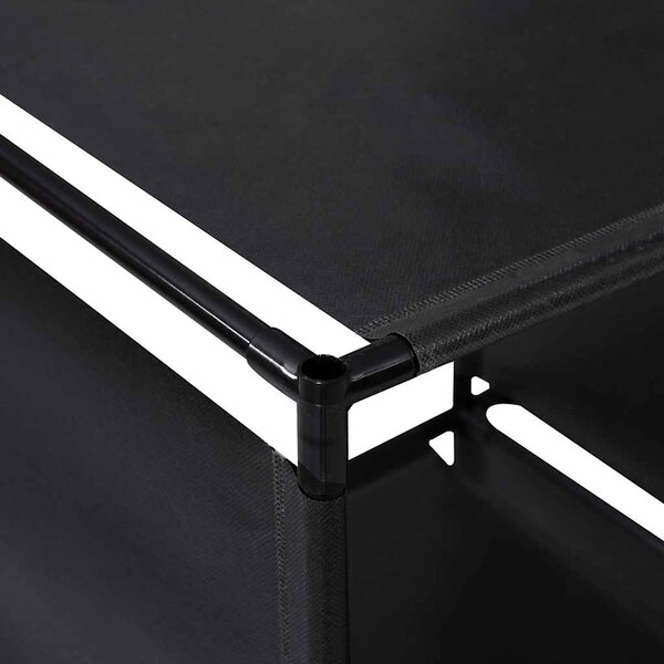Policový regál Schodiště 130 x 45 x 170 cm textil 288321
