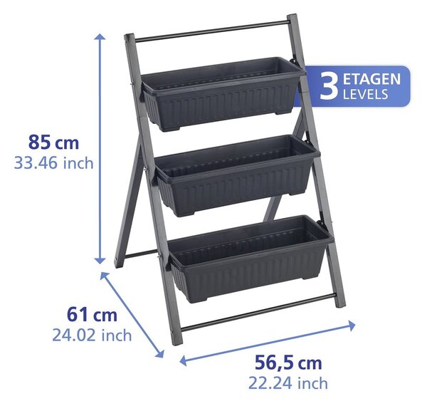Kovový stojan na květiny (výška 85 cm) Vertical – Maximex