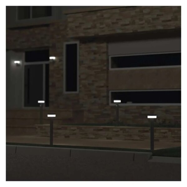 LED Solární lampa se senzorem LED/2W/3,7V 1200 mAh IP44 50 cm