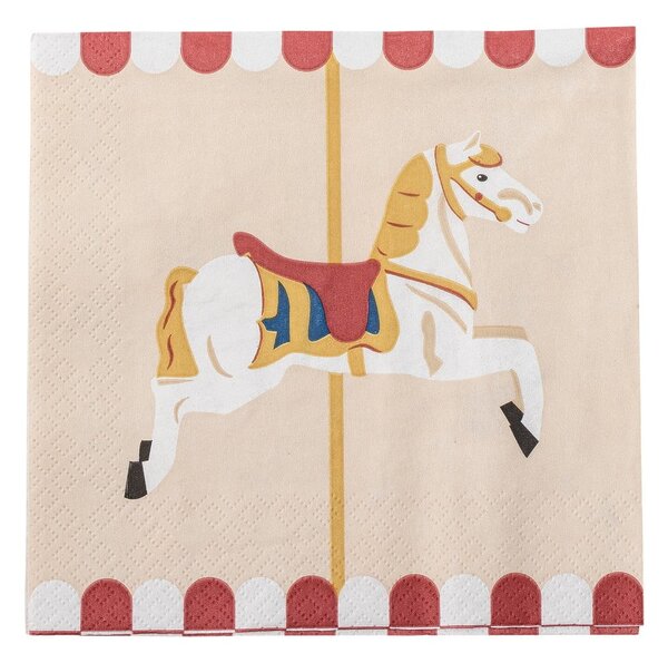 Papírové ubrousky v sadě 20 ks 33x33 cm Merry-go-round – Bloomingville