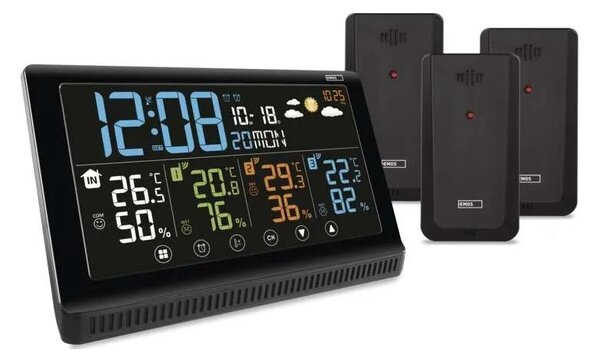 Bezdrátová meteostanice se třemi senzory 5V/3xAAA + 2xAAA