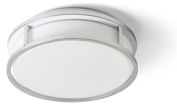 Koupelnové stropní LED svítidlo GRANDE LED 25, opálové sklo/chrom, 12 W, teplá bílá 3000 K, IP44