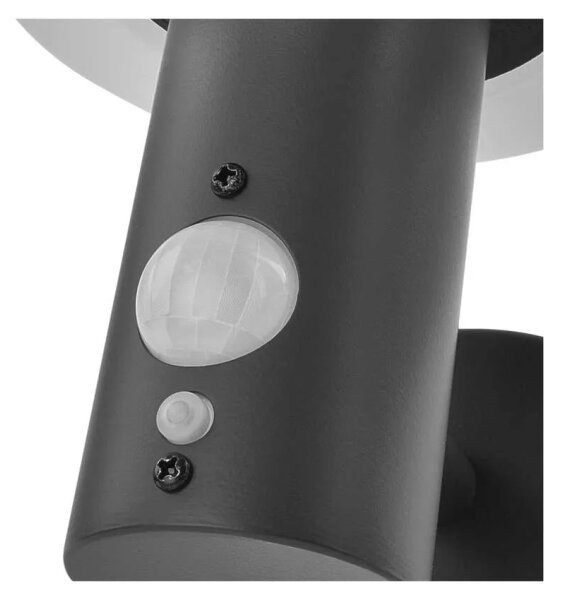 LED Solární nástěnné svítidlo se senzorem LED/2W/3,7V 1200 mAh IP44