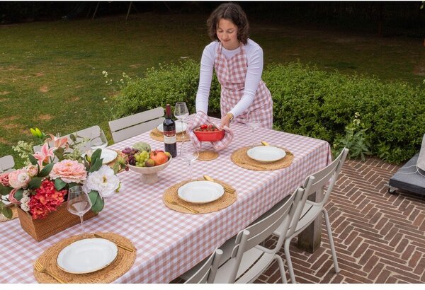 Bavlněná zástěra Gingham – Tiseco Home Studio