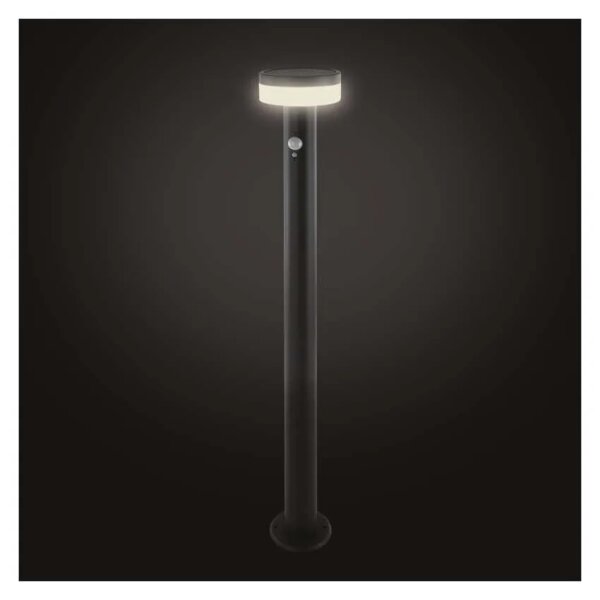 LED Solární lampa se senzorem LED/2W/3,7V 1200 mAh IP44 80 cm