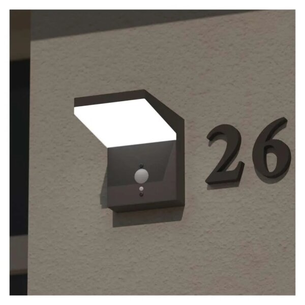 LED Solární nástěnné svítidlo se senzorem LED/4,4W/3,7V 2200 mAh IP44