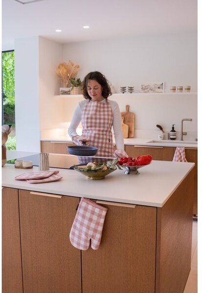 Bavlněná zástěra Gingham – Tiseco Home Studio