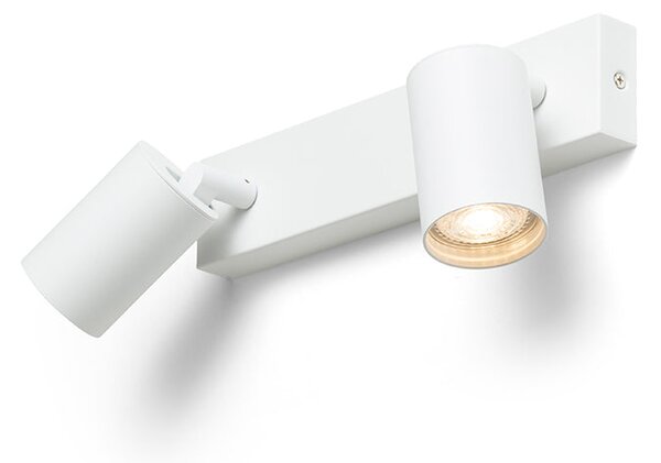 Přisazené nástěnné svítidlo DUDE II, bílé, patice GU10, 2× 9 W