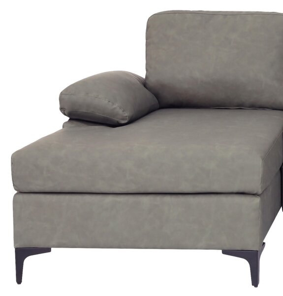 ROHOVÁ SEDAČKA, textil, šedá MID.YOU - Sedací soupravy, Online Only