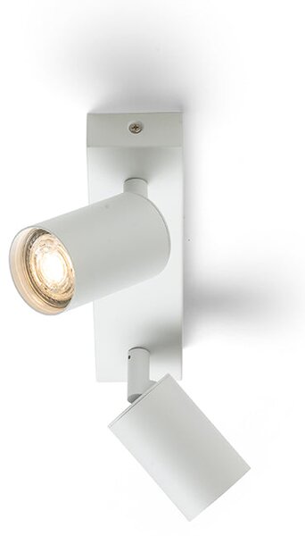 Přisazené nástěnné svítidlo DUDE II, bílé, patice GU10, 2× 9 W