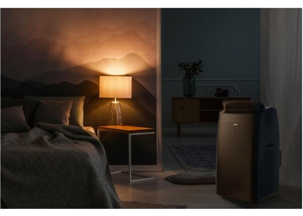 Sencor - Chytrá mobilní klimatizace 900W/230V 9000 BTU Wi-Fi černá + DO