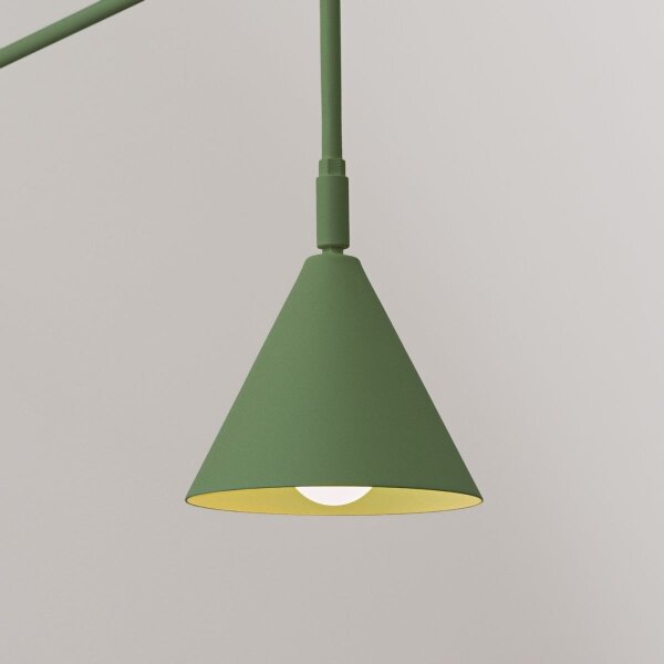 Sollux SL.1700 - Nástěnná lampa NOX 1xE14/10W/230V zelená