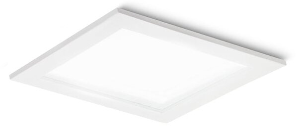 Zápustné LED svítidlo PLATEIA, bílé, 20 W, teplá bílá 3000 K