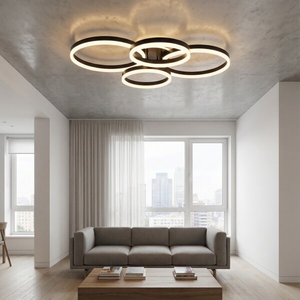 Brilagi - LED Stmívatelné stropní svítidlo ORBITS LED/52W/230V 3000-6000K + DO