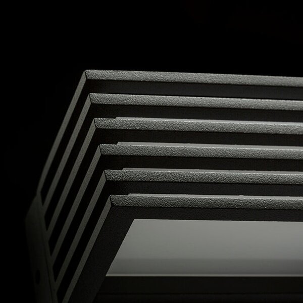 Venkovní nástěnné LED svítidlo CLAIRE 14, antracitová/mléčný akryl, 6 W, teplá bílá 3000 K, IP54
