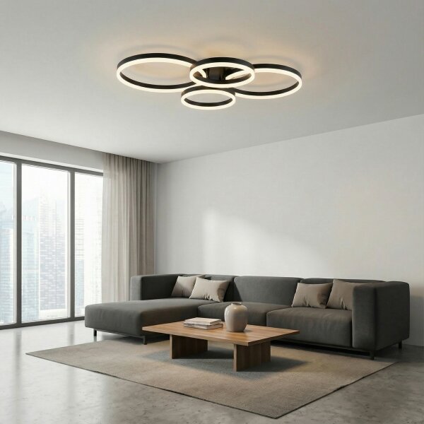 Brilagi - LED Stmívatelné stropní svítidlo ORBITS LED/52W/230V 3000-6000K + DO