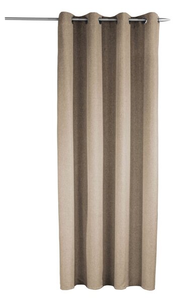 Hnědý závěs 135x245 cm Len Uni – Sehlbach