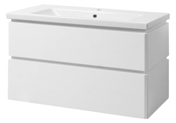 Kingsbath Lion Komo II 80 White koupelnová skříňka s umyvadlem