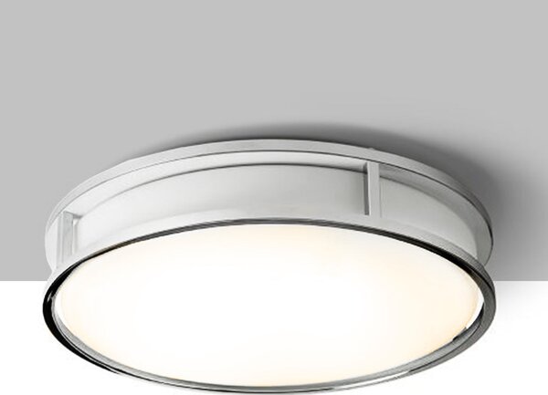 Koupelnové stropní LED svítidlo GRANDE LED 35, opálové sklo/černá, 24 W, teplá bílá 3000 K, IP44