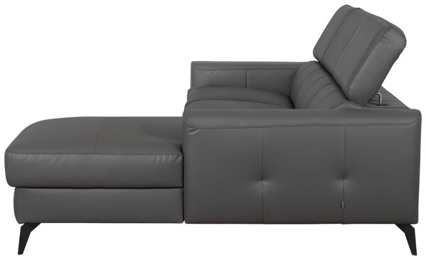 SEDACÍ SOUPRAVA, textil, kůže, antracitová Celina Home - Sedací soupravy