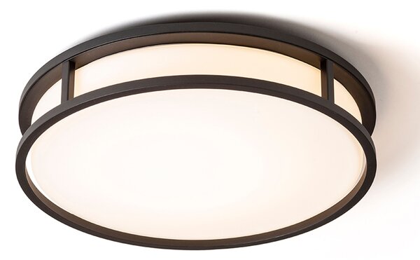 Koupelnové stropní LED svítidlo GRANDE LED 35, opálové sklo/černá, 24 W, teplá bílá 3000 K, IP44