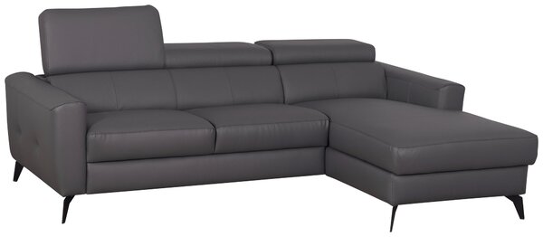 SEDACÍ SOUPRAVA, textil, kůže, antracitová Celina Home - Sedací soupravy