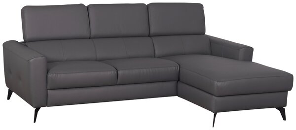 SEDACÍ SOUPRAVA, textil, kůže, antracitová Celina Home - Sedací soupravy