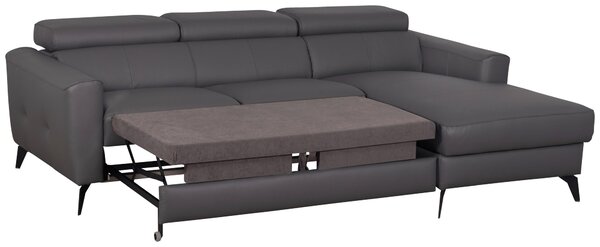 SEDACÍ SOUPRAVA, textil, kůže, antracitová Celina Home - Sedací soupravy