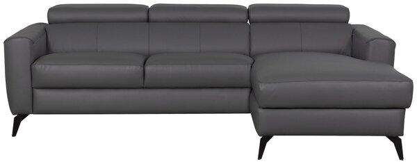 SEDACÍ SOUPRAVA, textil, kůže, antracitová Celina Home - Sedací soupravy
