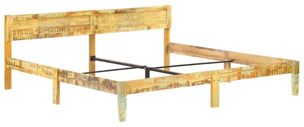 Rám postele masivní recyklované dřevo 200 x 200 cm 288439