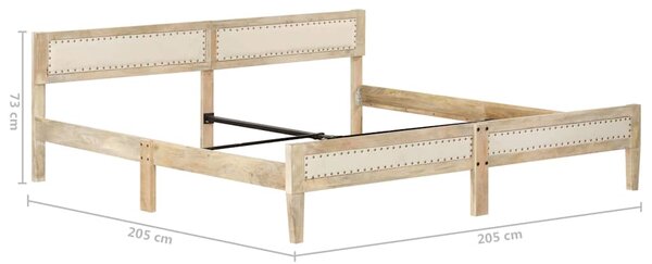 Rám postele masivní mangovníkové dřevo 200 cm 288429