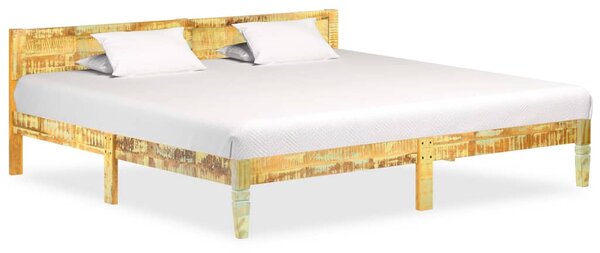 Rám postele masivní recyklované dřevo 200 x 200 cm 288439