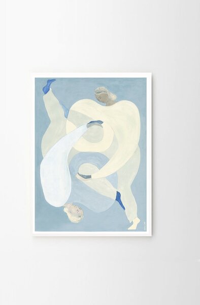 Plakát 50x70 cm Hold You - Blue – Sofia Lind – The Poster Club