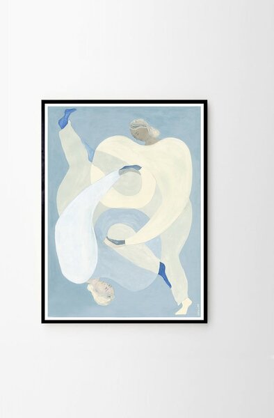 Plakát 50x70 cm Hold You - Blue – Sofia Lind – The Poster Club