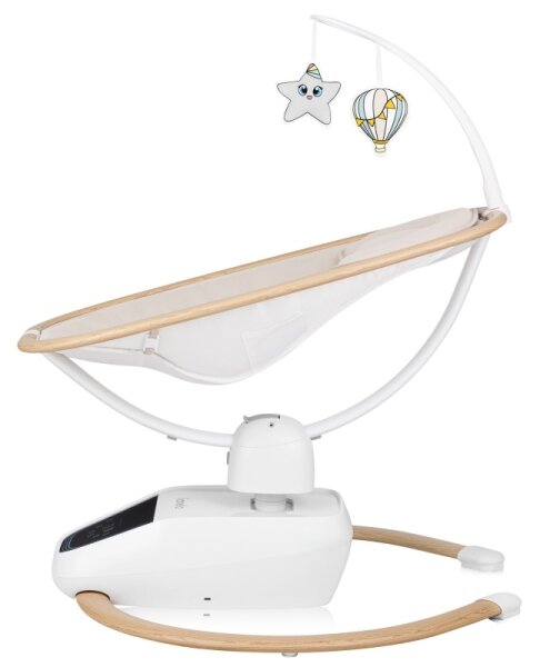 Lionelo - Dětské houpátko s melodií OLIVIA Beige Natural + dálkové ovládání