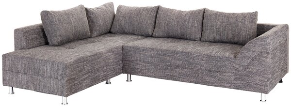 ROHOVÁ SEDAČKA, textil, kompozitní dřevo, šedá P & B - Sedací soupravy, Online Only
