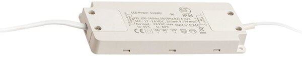 Koupelnové nástěnné LED svítidlo SAVOY 24 na skříňku, chrom, 8 W, teplá bílá 3000 K, IP44