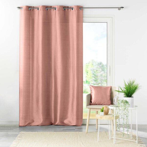 Růžový závěs z mikrosaténu 140x240 cm Shana – douceur d'intérieur