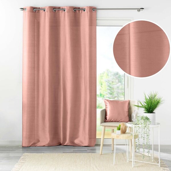 Růžový závěs z mikrosaténu 140x240 cm Shana – douceur d'intérieur