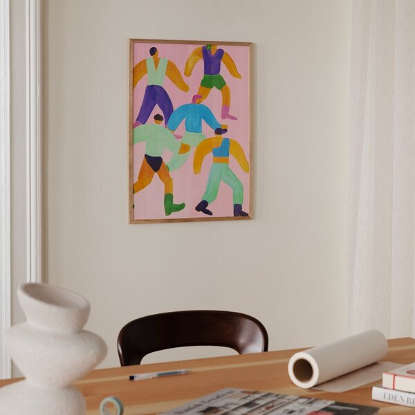 THE POSTER CLUB Plakát Walk the Walk, Lise Uhrskov, 50 x 70