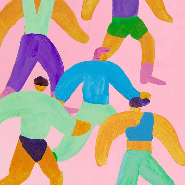THE POSTER CLUB Plakát Walk the Walk, Lise Uhrskov, 50 x 70