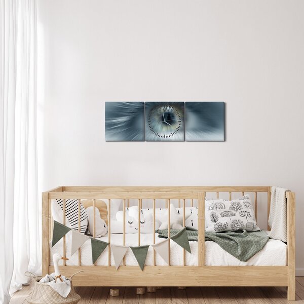 Obraz - Pohled oka (s hodinami) (90x30 cm)