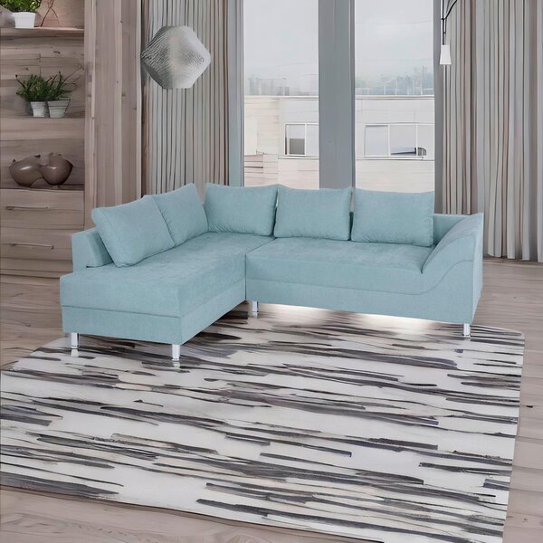 ROHOVÁ SEDAČKA, textil, kompozitní dřevo, mátově zelená P & B - Sedací soupravy, Online Only