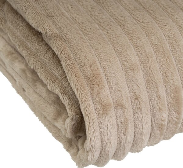 Hnědá deka z mikroplyše 130x160 cm Fur Velvet – Casa Selección