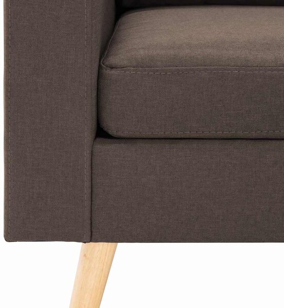 2místná pohovka hnědá textil 288705