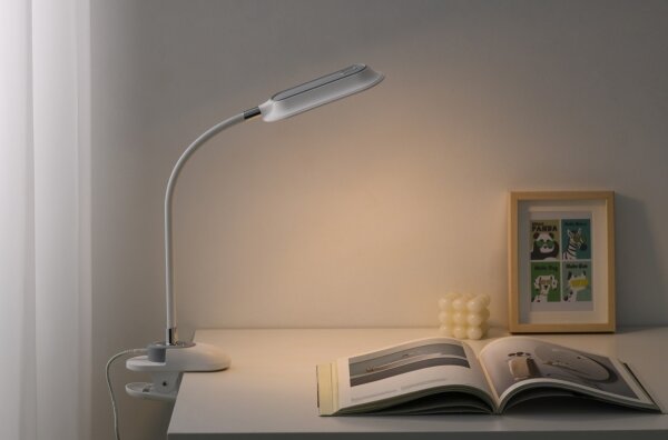 Immax 08997L - LED+CCT Stm stolní lampa s klip CLIP 7,5W/230V bílá