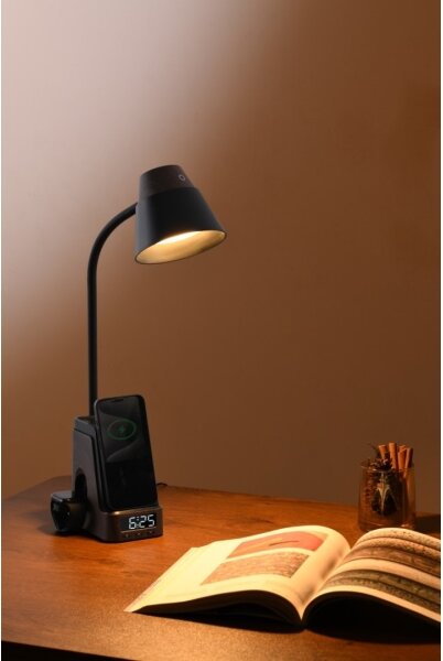Immax 08999L - LED+CCT Stm stolní lampa s bezdr nab QI IDEAL LED/8W/230V hnědá